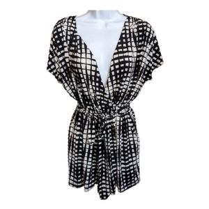 Akira Chicago Red Label Checked Romper